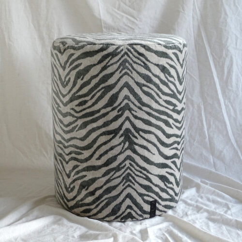 Gestoffeerde Poef Anna in zebra print